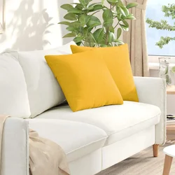 Jastučići za sofu 2 pcs Svijetlo žuta 50 x 50 cm