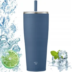 Zojirushi Termo vrček s slamico za potovanja SX-HA89H-AM 890 ml Temno modra