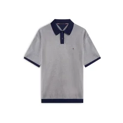 TOMMY HILFIGER Pulover ecru/temno modra