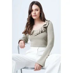 Trend Alacati Stili Ženska bluza Alc-X14696, Zelena