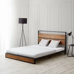 Homestyle4U Posteljni okvir, 145x94,5x210 cm, črna