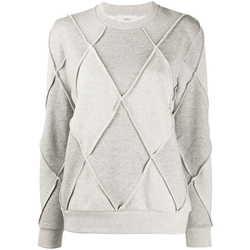 Pringle of Scotland - argyle long-sleeve jumper - women - Grey