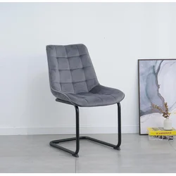 Kuhinjski stol PIA velvet siv