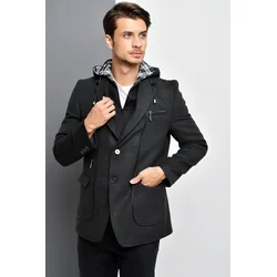 K7540 DEWBERRY MENS COAT-ANTHRACITE-1