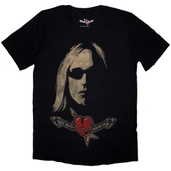 Tom Petty & The Heartbreakers Shades & Logo (Soft Hand Inks) Black L Majica