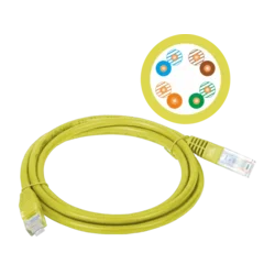 Patch kabel U/UTP kat 5e PVC 5,0 m rumen ALANTEC