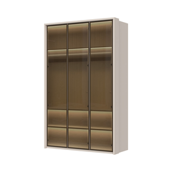 JELA Plakar sa aluminijumskim ramom P3A-3AL - Kolekcija Opera - Kašmir mat lak/AL Ram kašmir - 142x226x60cm