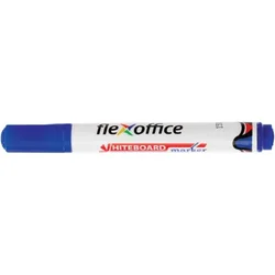 Marker za belo tablo, 2,5 mm, stožčasta konica, FLEXOFFICE WB03, moder, 12 kosov