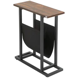 Homestar Stranska mizica 49x19x55 cm rjava za shranjevanje