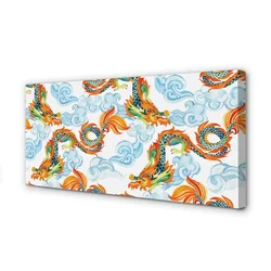 tulup.si Slika na platnu Japonski pisane zmaji 125x50 cm