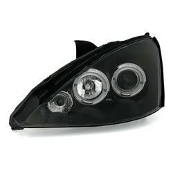OEM Kristalni farovi, Angel Eyes, FORD FOCUS, 2001-2004, Crni