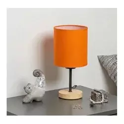 Brilagi - Stona lampa NUBILA WOOD 1xE27/25W/230V hrast/crna/narandžasta