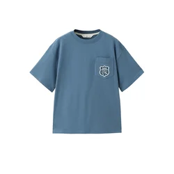 MANGO KIDS Majica A2CAR  kraljevo modra / bela