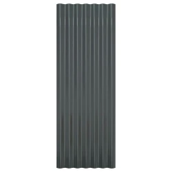 Krovni paneli 12 kom pocinčani čelik antracit 100x36 cm