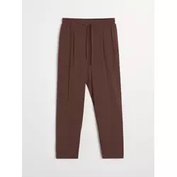 Sinsay - Viskozne pantalone straight leg - braon