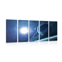 5-delna slika planet v vesolju - 150x75