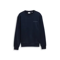 TOM TAILOR Majica temno modra/siva