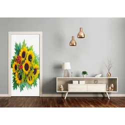 tulup.si Nalepka na vratih Sončnice 95x205 cm