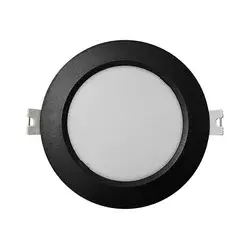 Ugradna LED svetiljka CIRCLE LED/6W/230V 4000K prečnik 12 cm crna