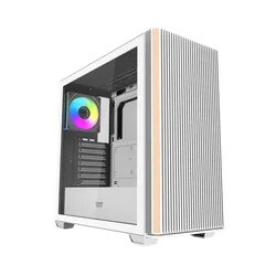 darkFlash Računalniško ohišje DS900WS (belo) + 4 ARGB ventilatorji
