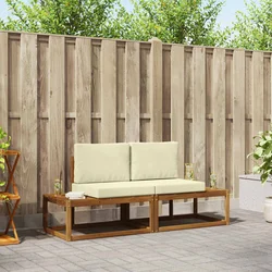 Set vanjskih sofa s jastukom 2 pcs Prirodna
