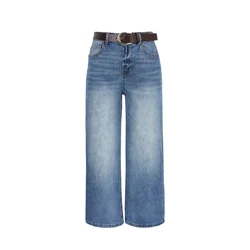 Anna Field Kavbojke moder denim