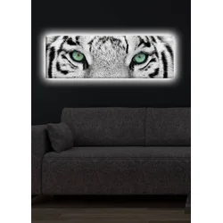Wallity Slika na platnu sa LED osvetljenjem 30x90cm