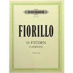 FIORILLO:36 ETUDEN 1 NOTE ZA klaviature