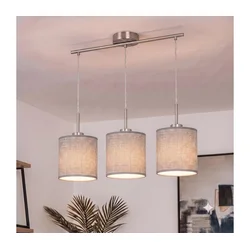 Brilagi - LED luster na sajli NUBILA 3xE27/60W/230V siva