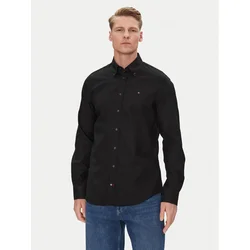 Tommy Hilfiger Srajca MW0MW38658 Črna Slim Fit