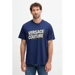 Bombažna kratka majica Versace Jeans Couture