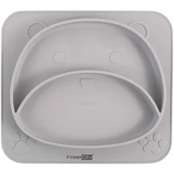 FreeON® Silikonski tanjir, siva