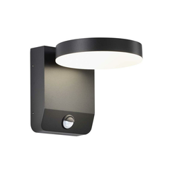 LED spoljašnje zidno svetlo sa senzorom LED/17W/230V 4000K crna