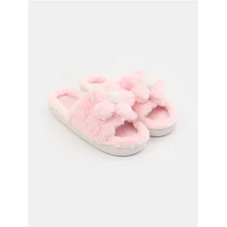 Sinsay - Papuče sa veštačkim krznom - pastelno roze