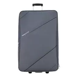 Kovček TRAVEL AND MORE - velik, siv, 80 l
