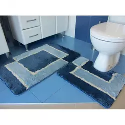 Set prostirki za kupatilo Excluziv - plave