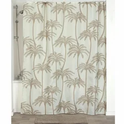 Zavesa za kadu + 12 pp kukica belih 180x200 cm miami tendance