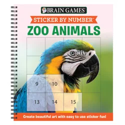 Sticker by Number: Zoo Animals