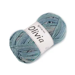Pletena preja Olivia meliert 100 g - turkizna