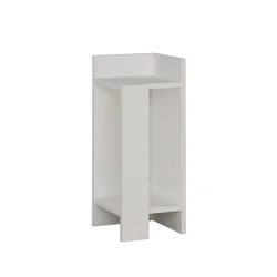 Hanah Home Elos Right Noćni stočić, 25x60x27cm, Beli