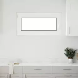Prozor za podrum RISOR 100 x 50 cm PVC i staklo Bijela