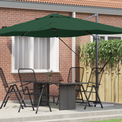 Suncobran Zelena 351 x 250 x 260 cm Poliester i aluminij