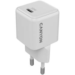 CANYON charger CU20AC GaN 20W 1xPD 1xQC EU White