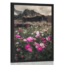 Plakat travnik cvetočih cvetlic - 40x60 no frame