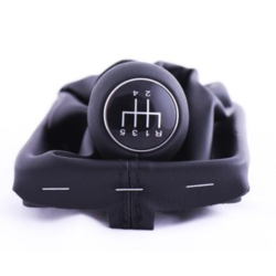 CAR 888 ACCESSORIES Audi Ručica menjača 6 brzina sa crvenim krugom kožna