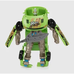 Transformer avto/robot plast 14cm zelen, 17x26x6cm