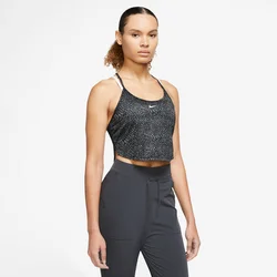 Nike W NK ONE DF CRP TANK AOP, ženska majica za fitnes, crna DX0164