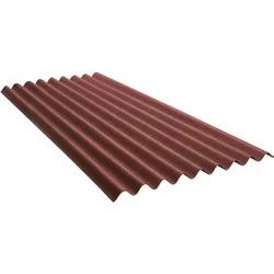 Onduline Base Bitumenska valovita plošča rdeča 2.000 mm x 855 mm