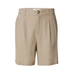DAN FOX APPAREL Hlače z naborki Alan, siva