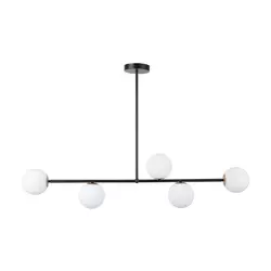 Luster na šipci GAMA 5xG9/12W/230V crna